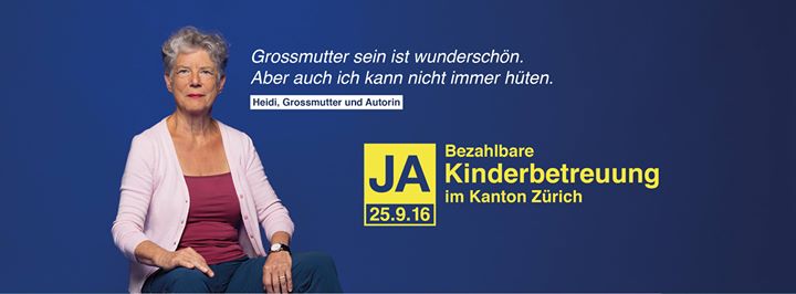 Ja zur Bezahlbaren Kinderbetreuung im Kanton Zürich