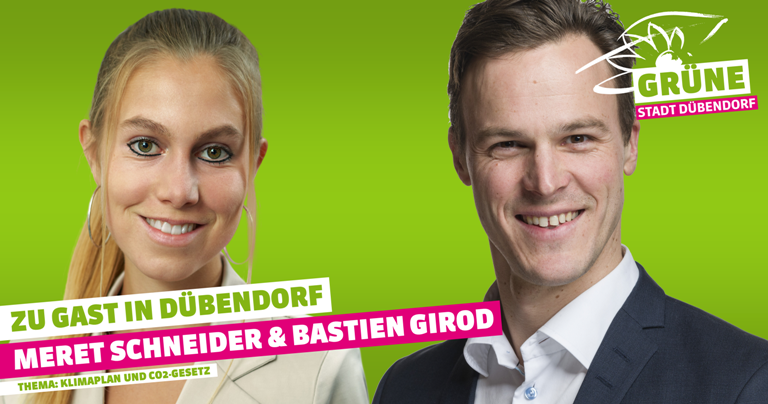 Zu Gast in Dübendorf: Meret Schneider und Bastien Girod