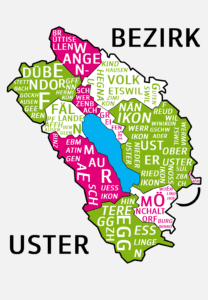 Gemeinden und Aussenwachten im Bezirk Uster (David Siems, zvg)