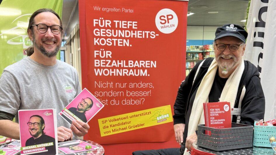 Foto mit Hans-Jörg Bornschein (rechts) und Michael Grüebler am IPK-Anlass vom 24.1.2026